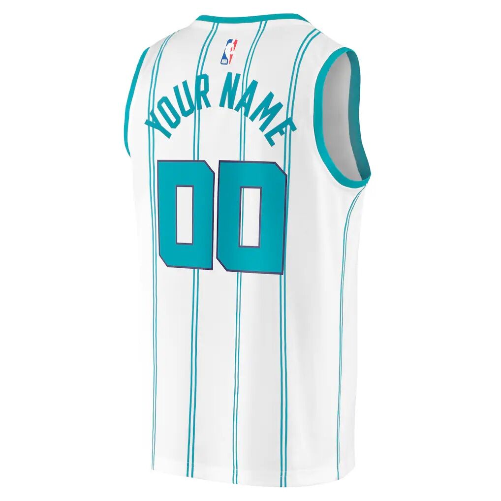 Charlotte Hornets Fashion7 Fast Break Custom Replica Jersey - Association Edition