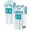 Charlotte Hornets Fashion7 Fast Break Custom Replica Jersey - White - Front View
