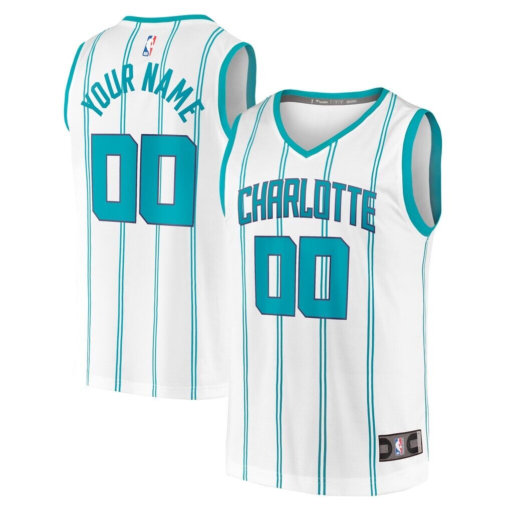 Charlotte Hornets Fashion7 Fast Break Custom Replica Jersey - Association Edition