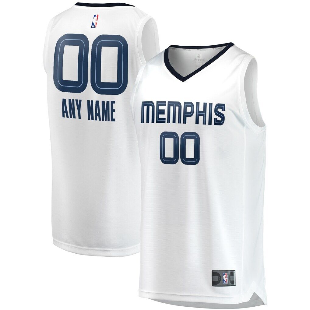 Memphis Grizzlies Fashion7 Fast Break Custom Replica Jersey - Association Edition