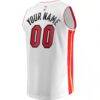 Miami Heat Fashion7 Fast Break Custom Replica Jersey - White - Detail View