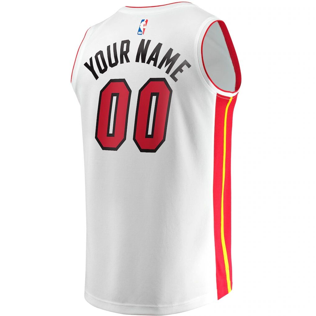 Miami Heat Fashion7 Fast Break Custom Replica Jersey - Association Edition