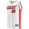 Miami Heat Fashion7 Fast Break Custom Replica Jersey - White - Side View