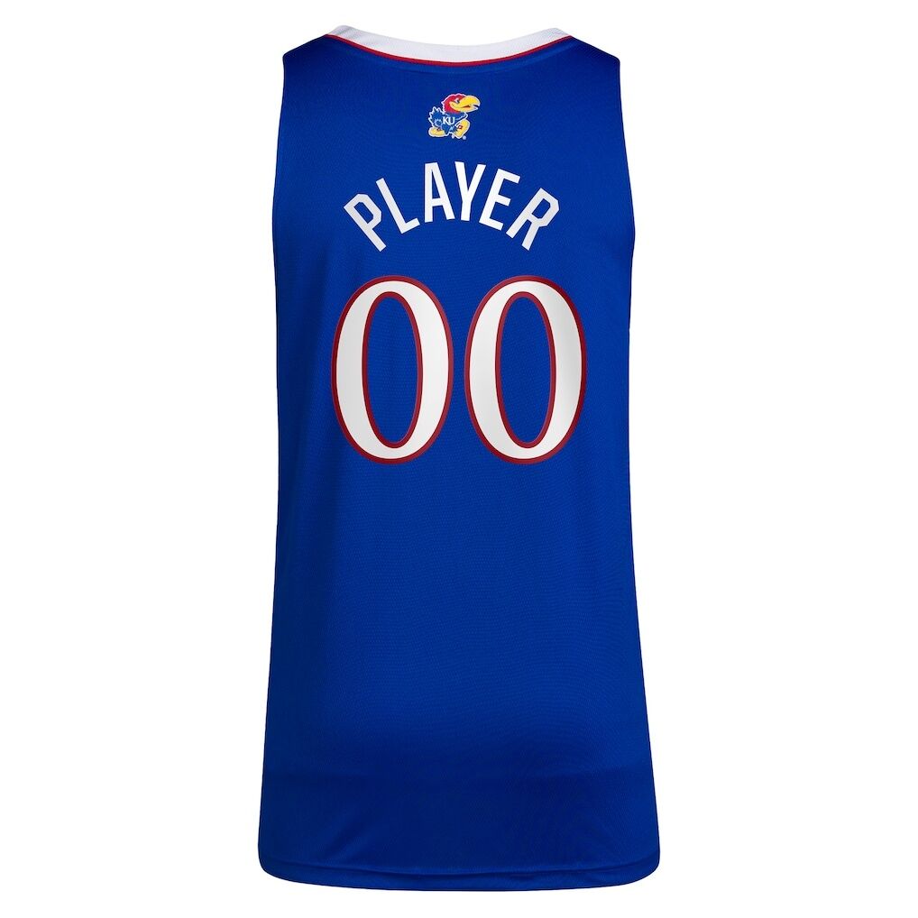 Kansas Jayhawks adidas Unisex Pick-A-Player NIL Women's Basketball Jersey - Royal