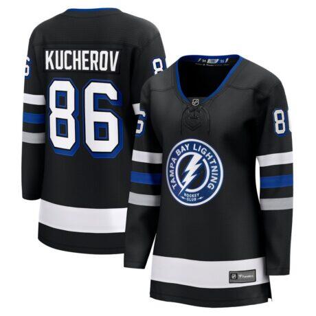Nikita Kucherov Tampa Bay Lightning Fashion7 Women's Breakaway Jersey - Black - Front View