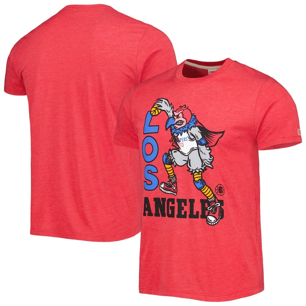 LA Clippers Homage Unisex Team Mascot Tri-Blend T-Shirt