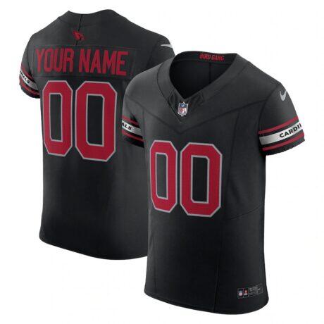 Arizona Cardinals Nike Vapor F.U.S.E. Elite Custom Jersey - Black - Front View