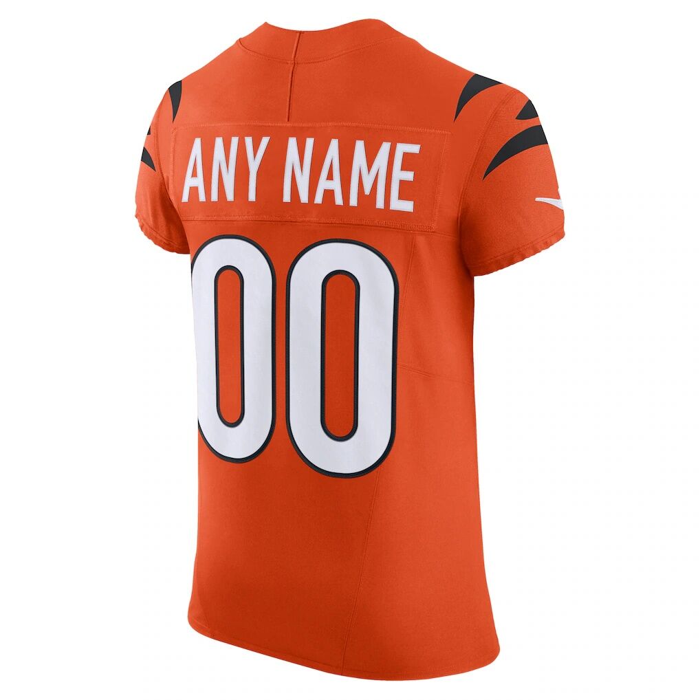 Cincinnati Bengals Nike Alternate Vapor F.U.S.E. Elite Custom Jersey – Men’s Orange