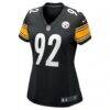 James Harrison Pittsburgh Steelers Nike Women's Retired Game Jersey - Black - Side View