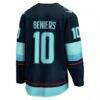 Matty Beniers Seattle Kraken Fashion7 Premier Breakaway Player Jersey - - Detail View