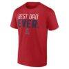 Los Angeles Angels Best Dad Ever T-Shirt - Red - Side View