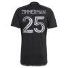 Walker Zimmerman Nashville SC adidas 2023 Man In Black Kit Replica Player Jersey - Black - Detail View
