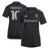 Hany Mukhtar Nashville SC adidas Women's 2023 Man In Black Kit Replica Player Jersey - Black - Front View