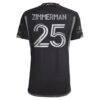 Walker Zimmerman Nashville SC adidas 2023 Man In Black Kit Authentic Player Jersey - Black - Detail View