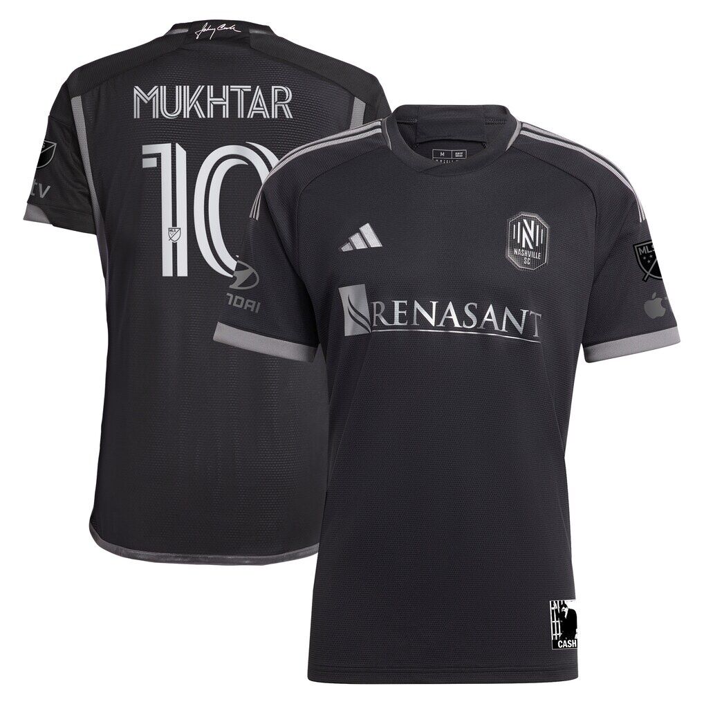 Hany Mukhtar Nashville SC adidas 2023 Man In Black Kit Authentic Player Jersey