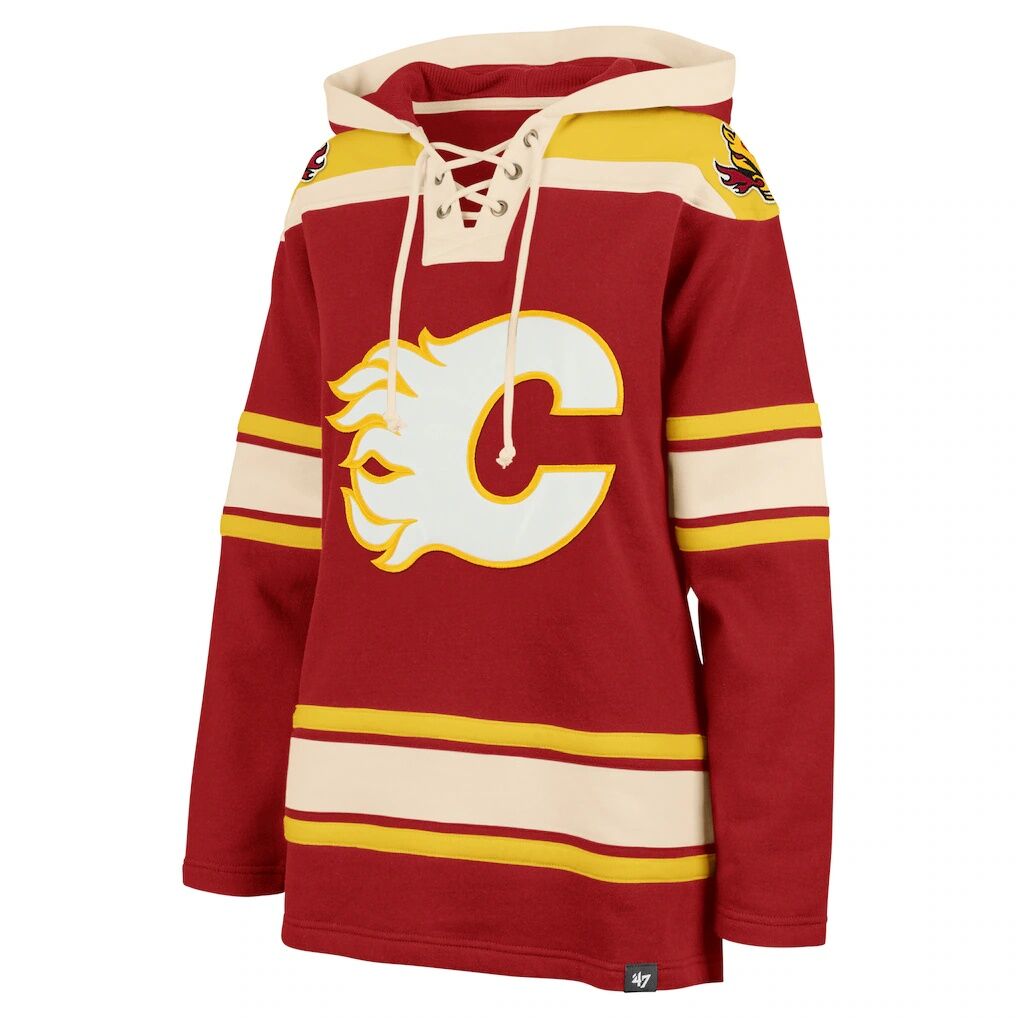Calgary Flames '47 Women's Superior Lacer Pullover Hoodie