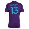 Brandt Bronico Charlotte FC adidas 2023 Crown Jewel Kit Replica Jersey - Purple - Detail View