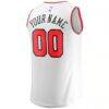 Chicago Bulls Fashion7 Youth Fast Break Replica Custom Jersey - White - Detail View