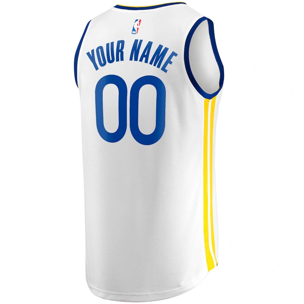 Golden State Warriors Fashion7 Youth Fast Break Replica Custom Jersey - Association Edition