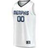 Memphis Grizzlies Fashion7 Youth Fast Break Replica Custom Jersey - White - Side View
