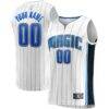 Orlando Magic Fashion7 Youth Fast Break Replica Custom Jersey - White - Front View