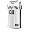 San Antonio Spurs Fashion7 Youth Fast Break Replica Custom Jersey - White - Side View