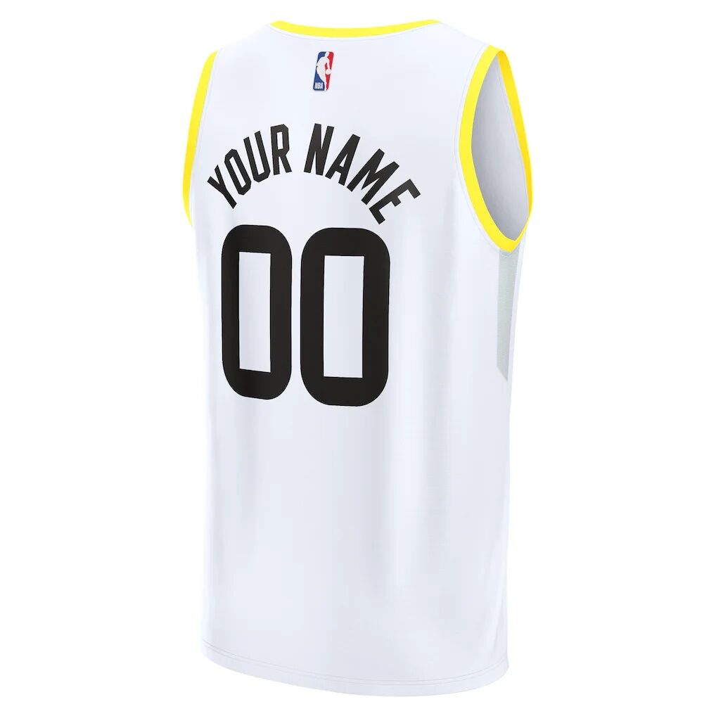 Utah Jazz Fashion7 Youth Fast Break Replica Custom Jersey - Association Edition