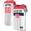 Washington Wizards Fashion7 Youth Fast Break Replica Custom Jersey - White - Front View