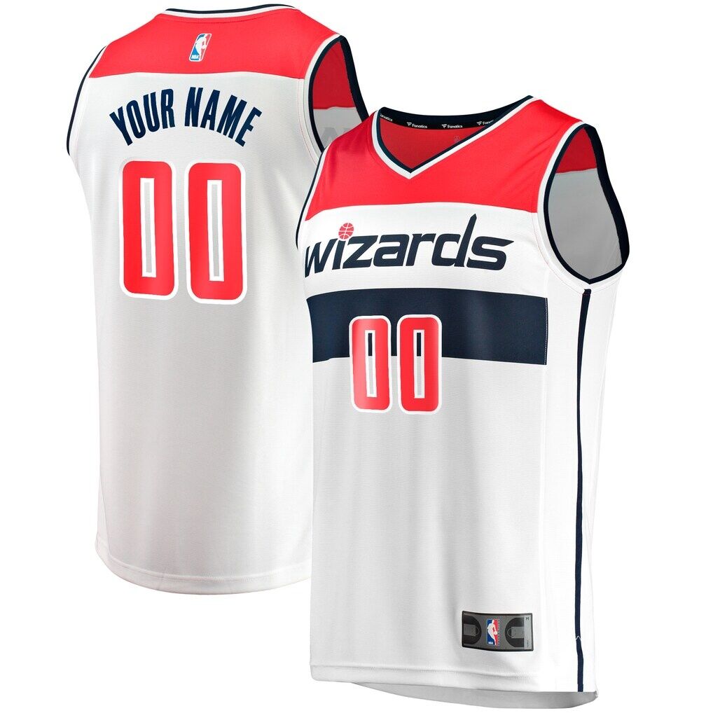 Washington Wizards Fashion7 Youth Fast Break Replica Custom Jersey - Association Edition