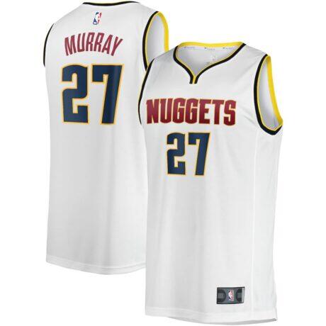 Jamal Murray Denver Nuggets Fashion7 Fast Break Player Jersey - White - Front View