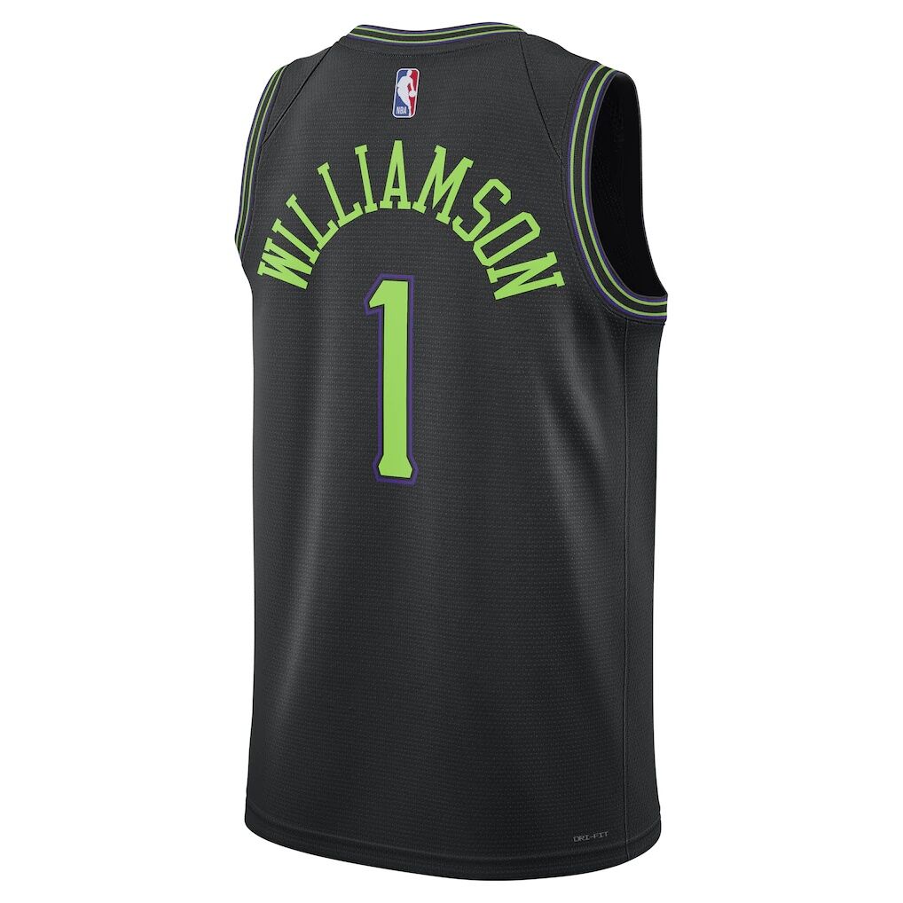 Zion Williamson New Orleans Pelicans Nike Unisex 2025/26 Swingman Jersey - Black - City Edition