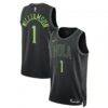 Zion Williamson New Orleans Pelicans Nike Unisex 2025/26 Swingman Jersey - Black - - Front View
