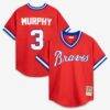 Dale Murphy Atlanta Braves Mitchell & Ness Authentic Batting Practice Jersey - Scarlet - Front View