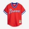 Dale Murphy Atlanta Braves Mitchell & Ness Authentic Batting Practice Jersey - Scarlet - Side View