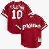 Darren Daulton Philadelphia Phillies Mitchell & Ness Authentic Batting Practice Jersey - - Front View
