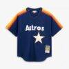 Jeff Bagwell Houston Astros Mitchell & Ness Authentic Batting Practice Jersey - Navy - Side View