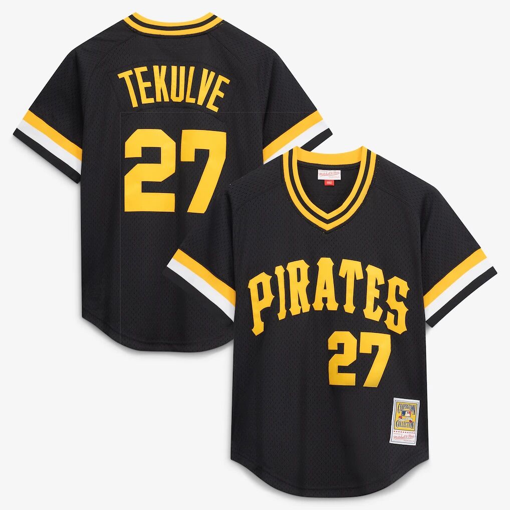 Kent Tekulve Pittsburgh Pirates Mitchell & Ness Authentic Batting Practice Jersey