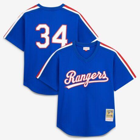 Nolan Ryan Texas Rangers Mitchell & Ness Authentic Batting Practice Jersey - - Front View