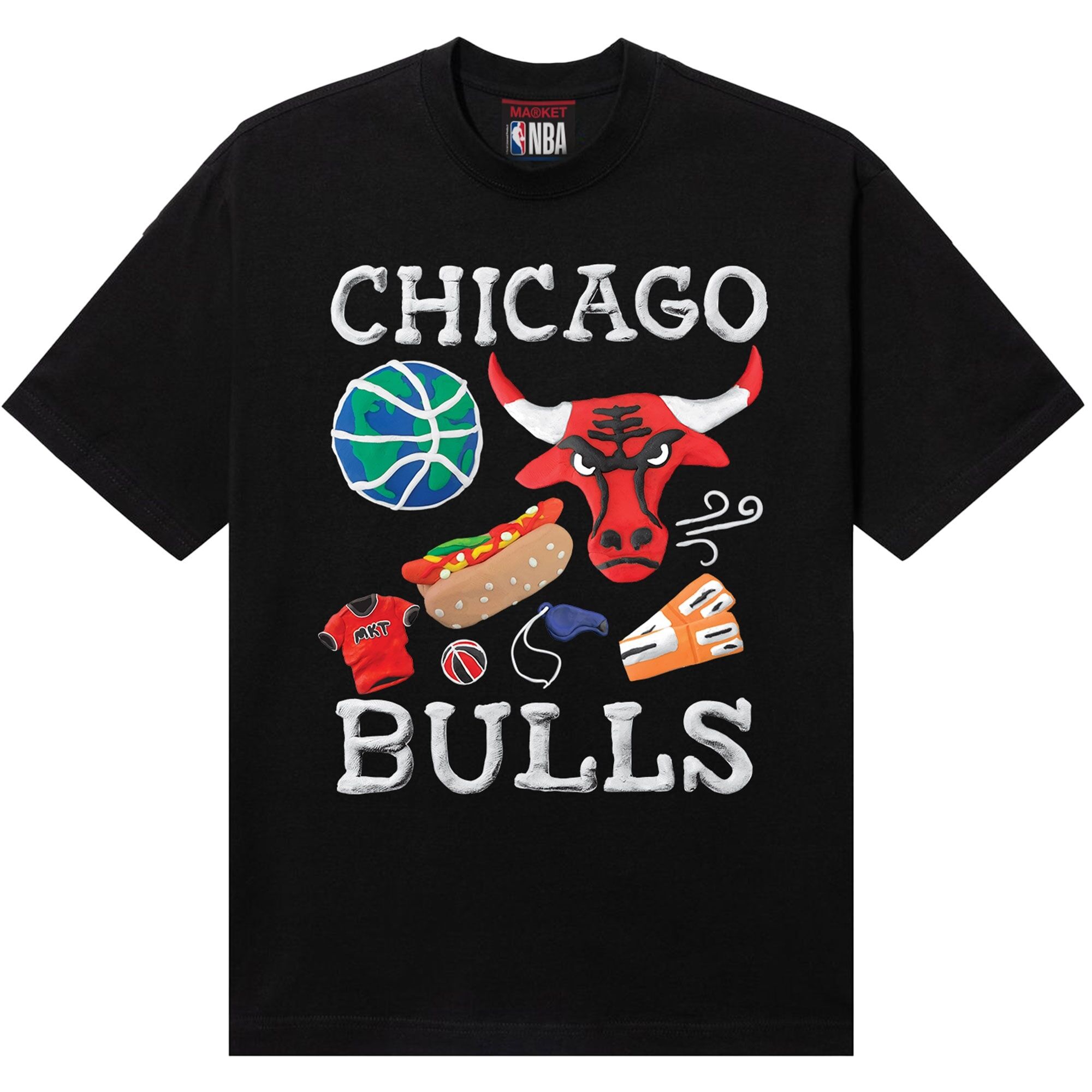 Chicago Bulls NBA x MARKET Unisex Claymation T-Shirt
