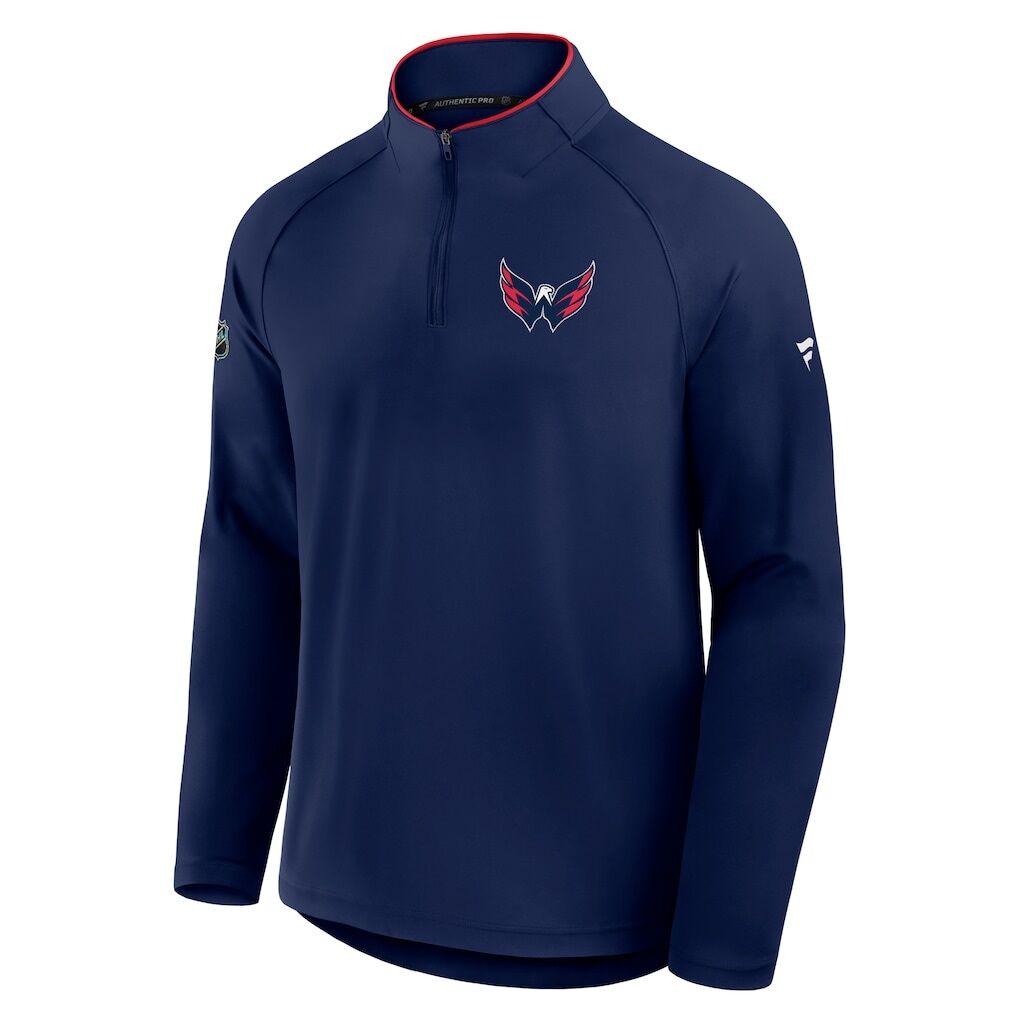 Washington Nationals Antigua Brisk Quarter-Zip Wind Shirt