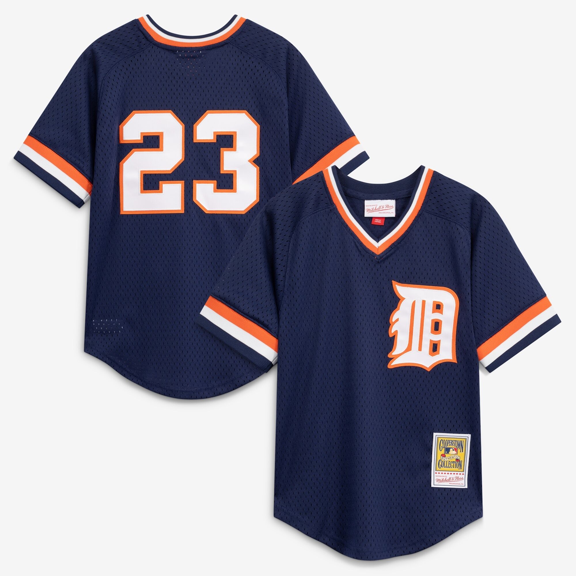 Kirk Gibson Detroit Tigers Mitchell & Ness Youth Cooperstown Collection Mesh Batting Practice Jersey