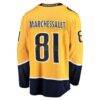 Jonathan Marchessault Nashville Predators Fashion7 Home Premier Breakaway Player Jersey - Gold - Back View