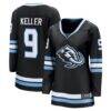 Clayton Keller Utah Mammoth Fashion7 Women's Home Breakaway Jersey - Black - Front View