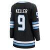 Clayton Keller Utah Mammoth Fashion7 Women's Home Breakaway Jersey - Black - Side View