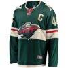 Jared Spurgeon Minnesota Wild Home Breakaway Player Jersey - Green - Back View