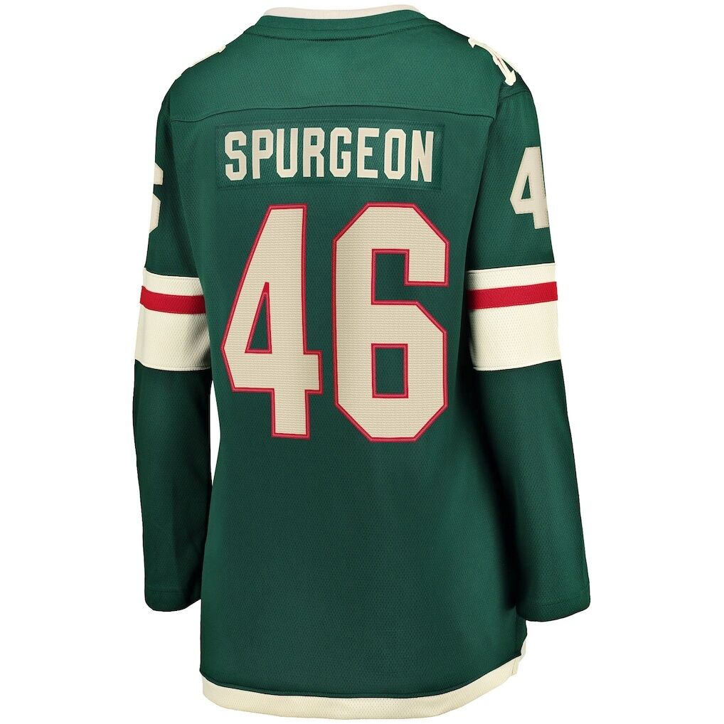Jared Spurgeon Minnesota Wild Women's Home Breakaway Player Jersey