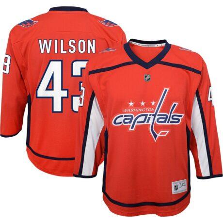 Tom Wilson Washington Capitals Youth Home Replica Player Jersey - Red - Front View