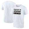 San Antonio Spurs Fashion7 Finger Roll T-Shirt - White - Front View