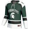 #1 Michigan State Spartans GameDay Greats Youth Hockey Jersey - Green - Side View
