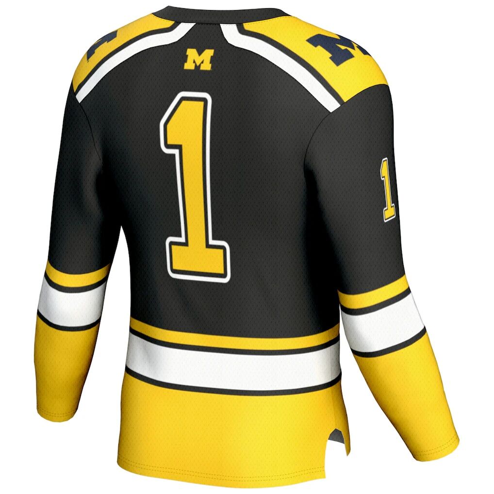 #1 Michigan Wolverines GameDay Greats Youth Hockey Jersey